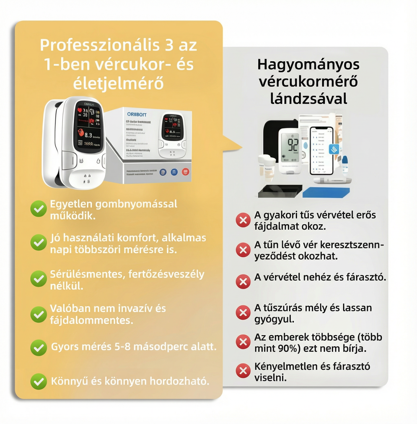 🔥🎁Utolsó 50 szett elérhető 📿Ingyenes rózsa nyaklánc🔥Egyszerű és kényelmes, intelligens mérés, amikor csak szükséged van rá ❤️❤️